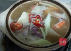 Illustration of making Korean miso soup 13