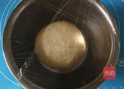 Illustration of how to make scallion, meat floss, ham and cheese bread 4