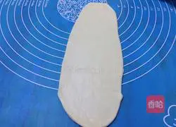 Illustration of how to make croissant floss bread 9