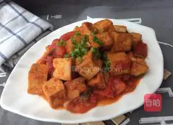 Illustration of how to make fried tofu with tomatoes 12