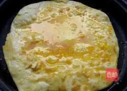 Illustration of how to make egg hand-shredded pancakes 12