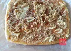 Illustration of how to make meat floss rolls 11