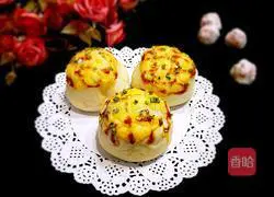 Illustration of how to make chive cheese bread 18