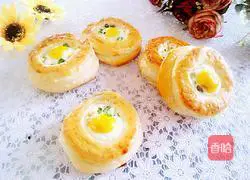 Illustration of how to make quail egg bread 15