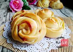 Illustration of how to make rose ham buns 16
