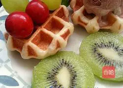 Mary's House~Illustration of how to make gas-fired bread waffles 8