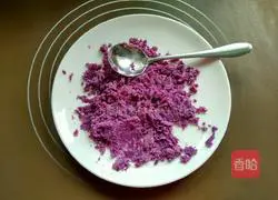 Illustration of how to make purple sweet potato mashed toast bread 6