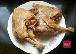 Illustration of home-cooked beer duck 6