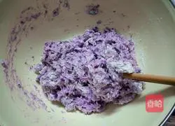 Illustration of how to make purple sweet potato cake 6