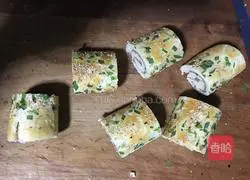 Illustration of how to make meat floss rolls 16