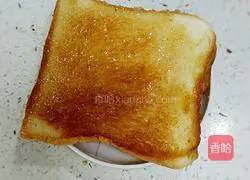 Illustration of how to make caramel bread slices 8