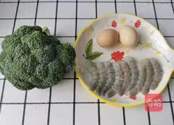 Illustration of how to make shrimp and broccoli 1