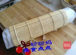 Illustration of making meat floss bread 7