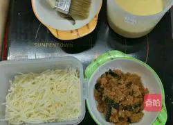 Illustration of how to make bread machine mozzarella cheese meal bag (meat floss meal bag) 6