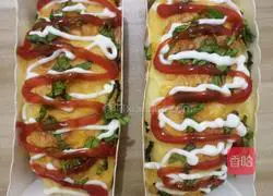 Illustration of how to make chive cheese bread 10