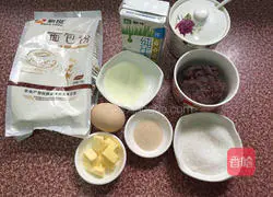 Illustration of how to make bean paste bread 1