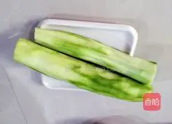 Illustration of how to make loofah fried bread 1