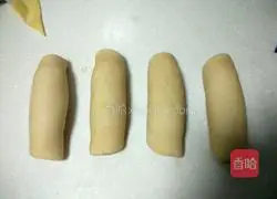 Illustration of how to make green onion cheese and ham bread 5