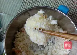 Illustration of how to make bread crumb rice balls 5