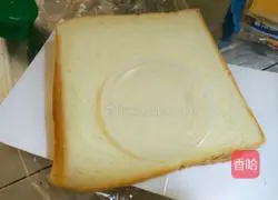 Bread frying Illustration of how to make eggs 2