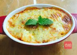 Illustration of how to make baked rice 4