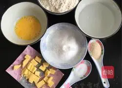 Illustration of how to make bean paste bread 1