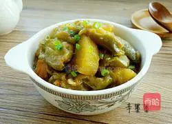 Illustration of how to cook eggplant and potatoes stewed 7