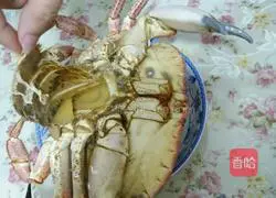 Illustration of how to make steamed bread crab 7
