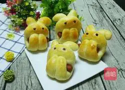 Illustration of how to make cute little rabbit bread 18 