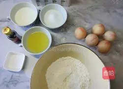 Illustration of how to make eight-inch chiffon cake 2