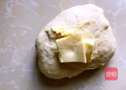 Illustration of how to make seaweed and meat floss bread 6