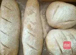 Illustration of how to make yam and walnut bread 13