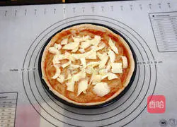 Illustration of how to make ham pizza 5