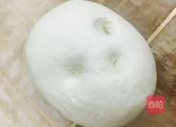 Illustration of how to make Hass bread with powdered sugar 5