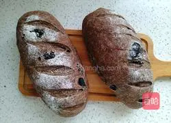 Illustration of how to make mulberry and dried buckwheat bread 12