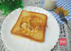 Illustration of how to make bread and omelette 9