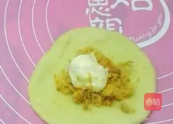 Illustration of how to make salad dressing and meat floss·bread 10