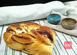 Illustration of making bean paste toast bread 19