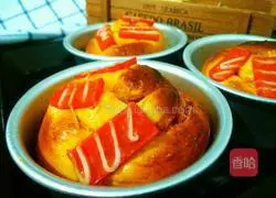 Illustration of how to make meat floss and ham rolls 18