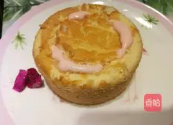 Illustration of how to make dragon fruit burst cake (four inches) 5