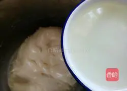 Almond milk Illustration of how to make jam hand-pulled bread (flour version) 4