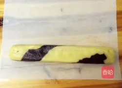 Illustration of how to make two-color cookies 11