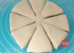 Illustration of how to make flower-shaped bean paste bread 12