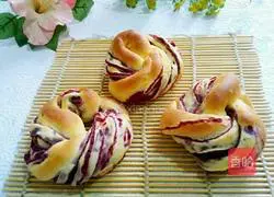 Purple Sweet Potato Pattern Bread Recipe Illustration 10