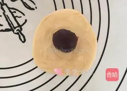 Illustration of how to make bean paste bread 10