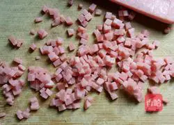 Illustration of how to make ham and mashed potatoes 2