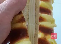 Illustration of how to make custard butter bread 19