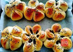 Illustration of making bean paste bread 16