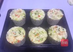 Illustration of how to make paper cup cheese bread 11