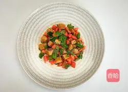 Illustration of how to make basil, ripe tomatoes and olive oil bread 6